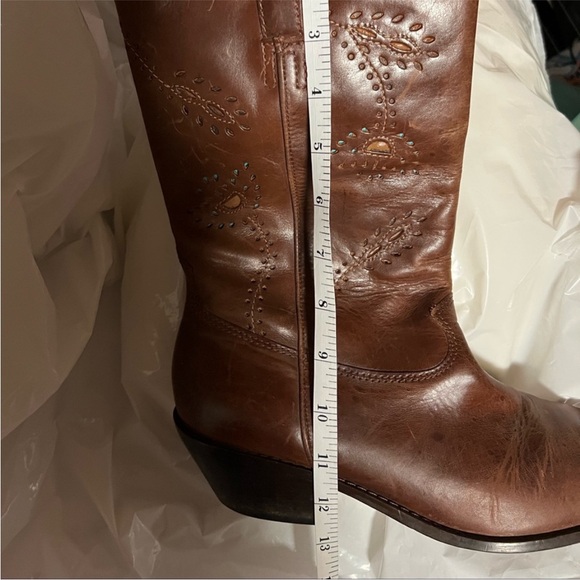 Naturalizer Phoenix Leather Western Cowboy/Cowgirl Boho Boots, 9 - Picture 10 of 13